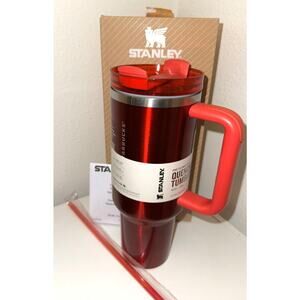 Stanley X Starbucks Limited Holiday Red Quencher 40oz Tumbler Flowstate - New